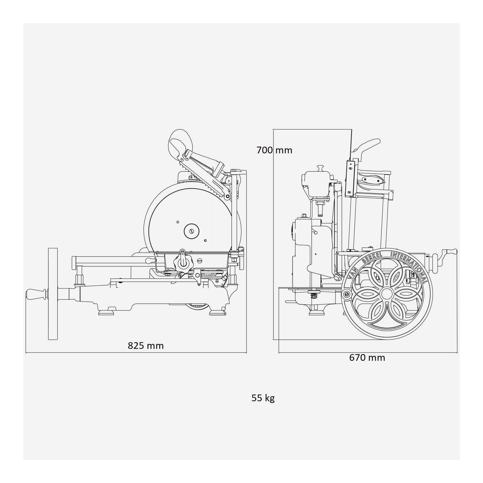 Berkel affettatrice manuale a volano B114 ROSSO