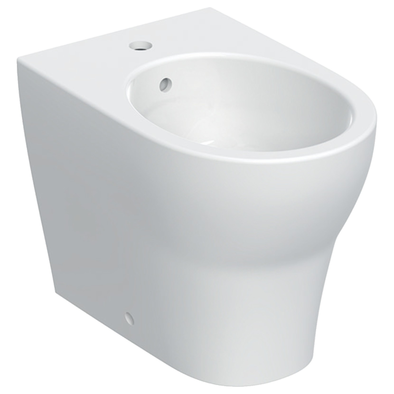 Bidet in ceramica a terra moderno sanitari bagno Geberit Selnova