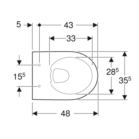 Geberit Selnova Compact H Ngevase