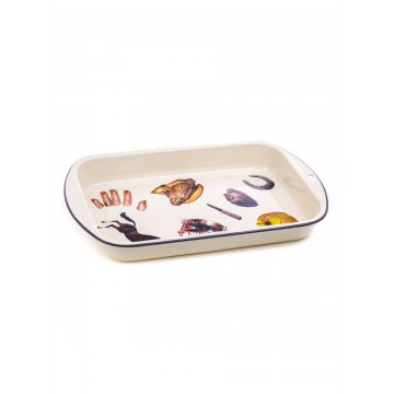 SELETTI TOILETPAPER ENAMEL BAKING DISH SELETTI BAKING DISH LIGHT BLUE